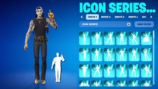 ALL FORTNITE ICON SERIES DANCES \u0026 EMOTES