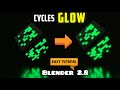 how to create Glow in cycles blender 2.8 tutorial (easy)
