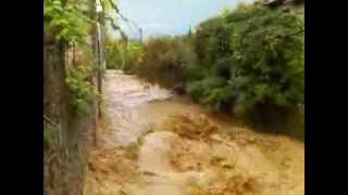 Inondation par le Merdaret de St Donat sur l'Herbasse, 2013