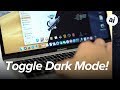 Toggle Mojave Dark Mode On & Off with Keyboard or Touch Bar!