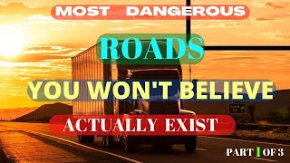 Most Dangerous Roads In The World That Actually Exists | Most Deadliest Roads #shorts #dangerousroad