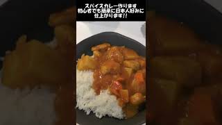 初心者でも簡単に作れるスパイスカレー。ややこしい材料は使わないで日本人好みの味に仕上げます。#shorts