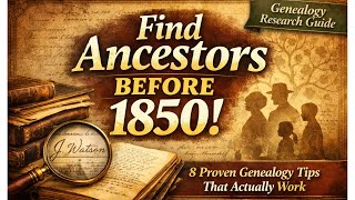 8 Expert Tips for Finding Ancestors Before 1850 | Genealogy Research Strategies That Work!