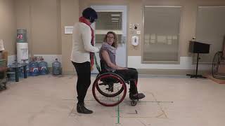 Manual Wheelchair Skills Test Before Training (without caregiver) | User Simulating Person with SCI