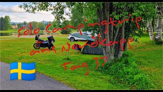 Ziel Nordkapp - Tag 37 - Gällivare - Storuman - Solo Motorradcamping