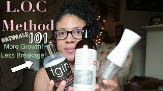 🔒How To Do LOC Method For Natural Hair? | How To Retain Hair Moisture