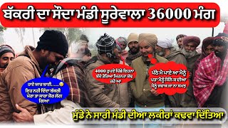 ਬੱਕਰੀ ਦਾ ਮੁੱਲ 36000 ਤੇ 27000 ਚ ਸੌਦਾ ਪਰ ਮੁੰਡੇ ਨੇ ਜਮਾਂ ਲਕੀਰਾਂ ਕੱਢਵਾ ਦਿੱਤਿਆ ਸਾਰੀ ਮੰਡੀ ਸੂਰੇਵਾਲਾ ਦੀਆ