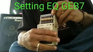 Tutorial Cara setting equalizer pedal BOSS #GEB7