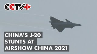 China's J-20 Stealth Fighter Jets Stage Stunning Performance at Airshow China 2021