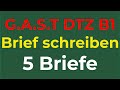 G.A.S.T | DTZ / B1 | Brief schreiben | E-Mail schreiben | 5 wichtige Briefe | 18.07.2024