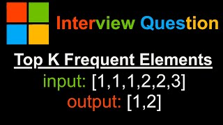 BLIND75: Top K Frequent Elements - Leetcode 347 - Python