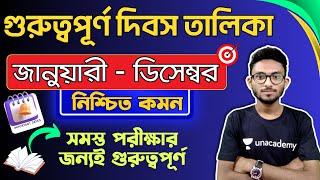 [Jan - Dec] Important Days | গুরুত্বপূর্ণ দিবস তালিকা | Static GK Express by Alamin Sir 🔥