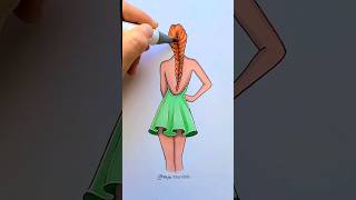How to draw a girl ✏️ #art #artwork #draw #drawing #sketch #fashion #style #arti