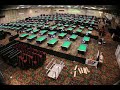 apa tournament room setup in time lapse