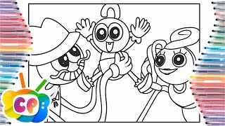 Long Legs Family Reunion coloring/Mommy long legs coloring pages /Tobu - Candyland [NCS Release]