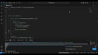 Inverted Half Pyramid In Java