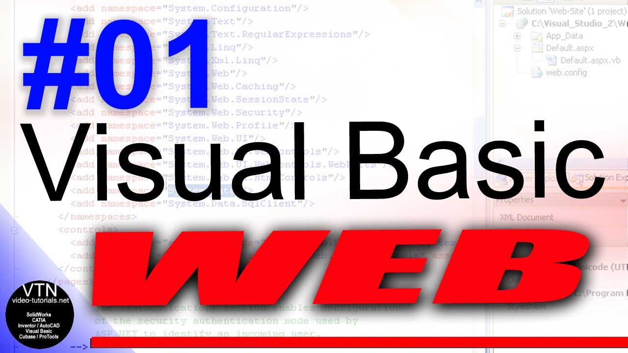 V2 01 VISUAL BASIC 2008 Tutorial ( Creating Web Site ) - YouTube