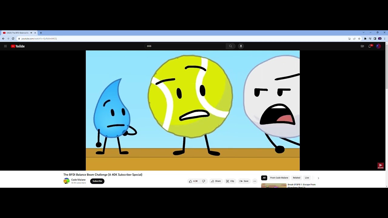 Bombai Watch's Bfdi Balance Beam 40k Subs By Cade - YouTube