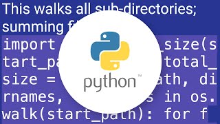 Calculating a directory's size using Python?