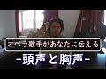 ドイツ在住のオペラ歌手があなたに伝える発声練習「頭声と胸声」