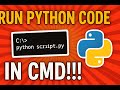 Run Python Code in CMD || For Beginners! || @dev_code