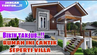 Bikin takjub.!!Rumah panggung semi permanent 9x12m,cantik seperti villa