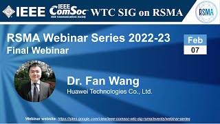 RSMA SIG Talk 15 - Dr. Fan Wang