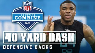 Defensive Backs Run the 40-Yard Dash at the 2020 NFL Scouting Combine