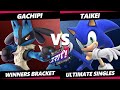 Sumapa 156 - Gachipi (Lucario) Vs. Taikei (Sonic) Smash Ultimate - SSBU