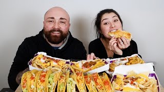 Taco Bell Party Pack Mukbang | Nacho Supremes, Grilled Cheesy Burrito & Fry Supremes