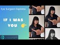 If I Was You - Eye Surgeon Explains #shorts #doctor #draudreytai