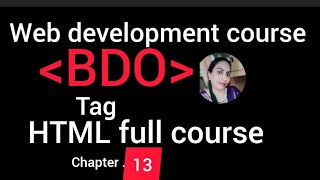 Bdo tag HTML5 Full tutorial for beginners @CodeWithEarn