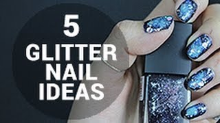 [Self Nail Art] 5 Ideas For Pretty Glitter Nails | Wishtrend