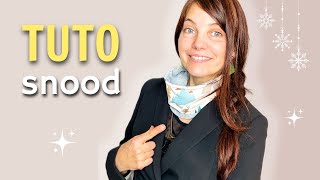 Coudre Un Tour de Cou en Moins de 10 Minutes | Tuto couture Facile SNOOD