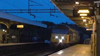 37706+47580 on 5Z00 FGW HST coaches move \u0026 Rare 57/20 combo on Nuclear Flasks - 9th May 2014