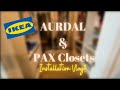 IKEA Closet System- PAX & Aurdal in Small Closets/ DIY Built in Closet- WORTH IT?? Building VLOG