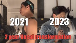 2 year singing transformation