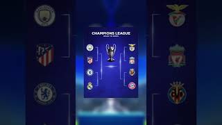 Simulating the Quarter Finals of the champions league in FIFA 22…