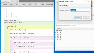 Java Patterns using nested loop B