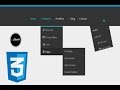 Beautiful dropdown menu in css3