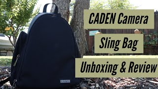 Small Camera Backpack Unboxing \u0026 Review | CADEN Camera Sling Bag