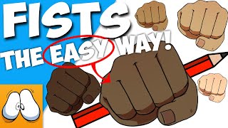 How To Draw A Fist (EASY trick!)