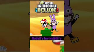 Nabbit really is like this in New Super Mario Bros. U Deluxe 💀#supermario #mario #shorts