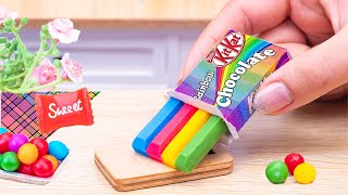 Best Fresh Tiny Rainbow KitKat Cake Tutorial🔥How to Make Miniature Chocolate Cake Decorating Ideas