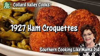 1927 Recipe - Potato Croquettes - Simple Ingredient Cooking