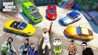 Franklin and ShinChan Stolen Indian  Youtubers Cars in GTA 5 | JNK  GAMER GTA V