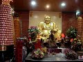 big golden buddha in temple in hsinchu taiwan