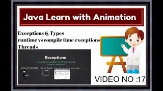Java Tutorial For Beginners 17-exceptions and its types ,threads,runtime vs compile time exceptions