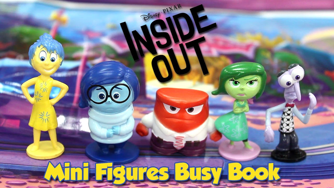 Inside Out My Busy Book Complete Toy Set. Joy, Disgust, Fear, Sadness ...