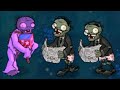 1 Jack-In-The-Box Zombie vs 2 Newspaper Zombies Fight // Plants vs Zombies